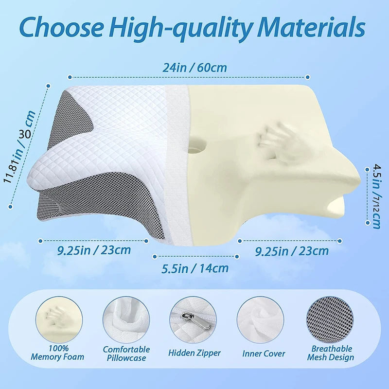 FloPillow Premium Contour Relief Pillow 2.0