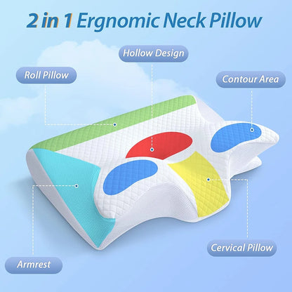 FloPillow Premium Contour Relief Pillow 2.0